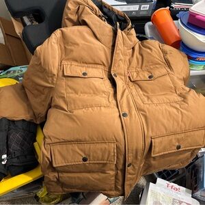 Signature by Levi Strauss Men's Brown Puffer Jacket